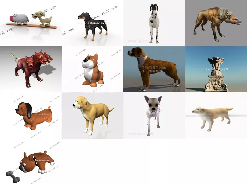 Top 13 3ds Max Dog 3D Models for Free Most Recent 2022