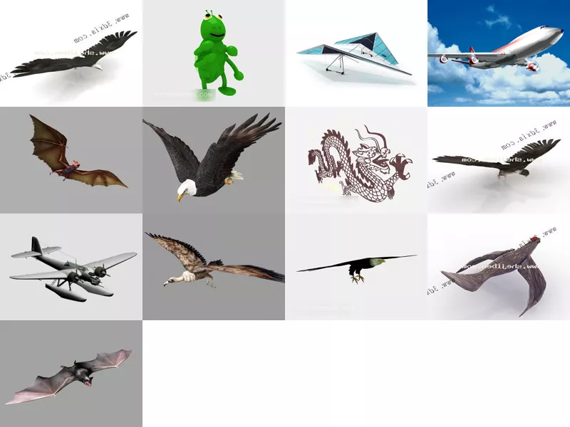 Top 13 3ds Max Flying 3D Models Most Recent 2022