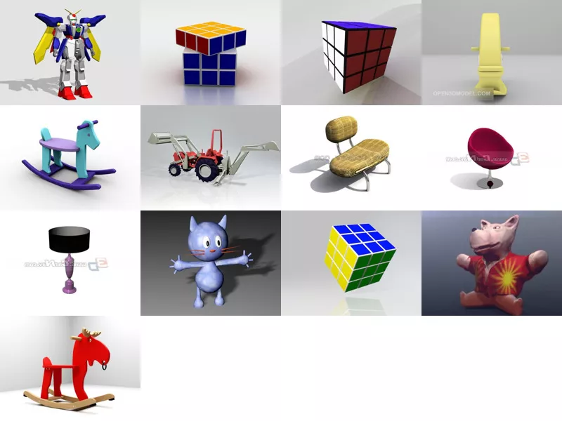 Top 13 3ds Max Kids 3D Models Newest 2022