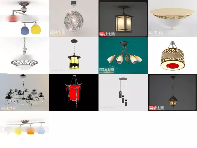 Top 13 3ds Max Pendant Lamp 3D Models for Design Latest 2022