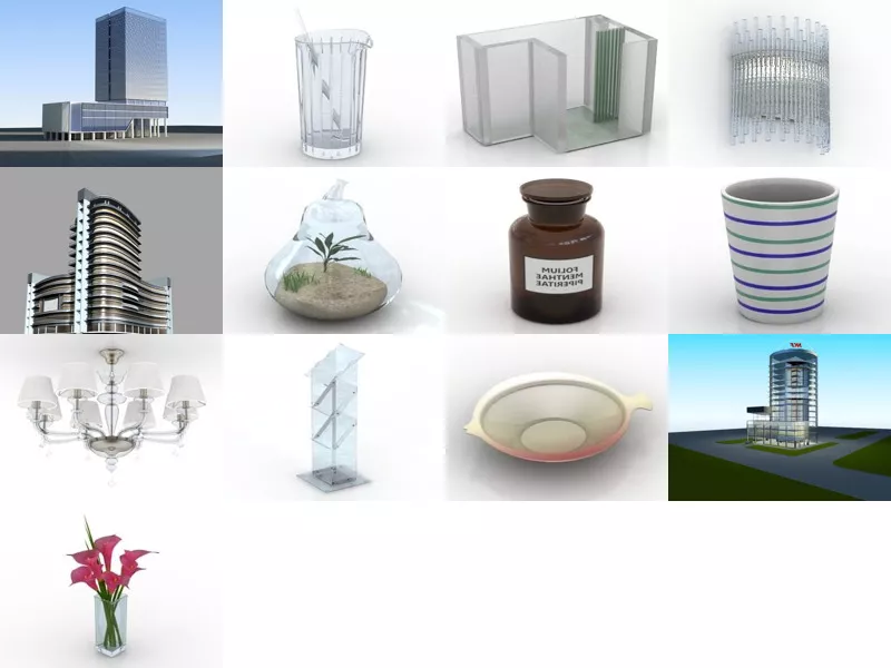 Top 13 Glass 3D Models Newest 2022