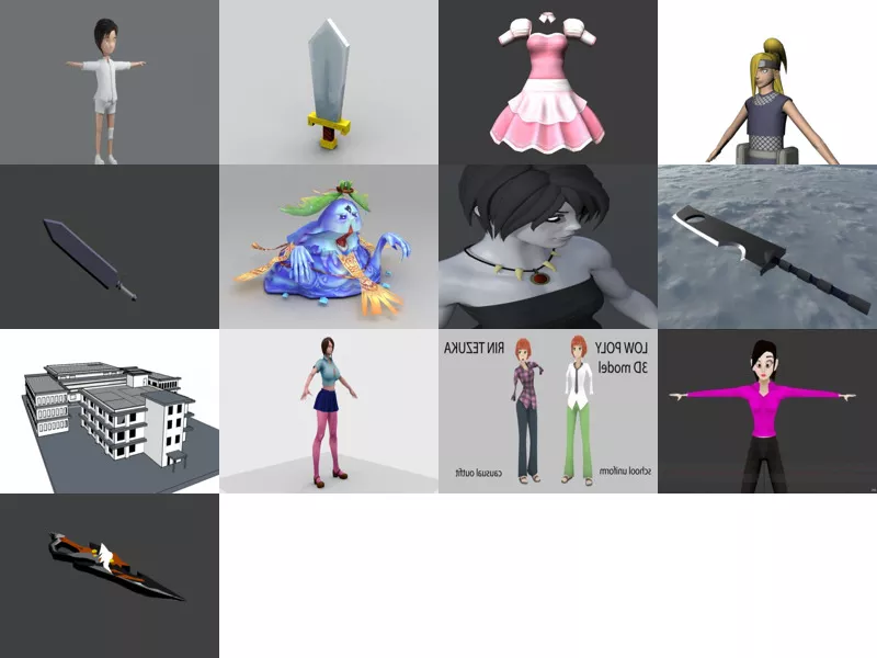 Top 13 Obj Anime 3D Models for Design Latest 2022