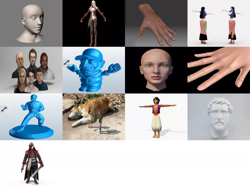 Top 13 Obj Human 3D Models Stuff Newest 2022