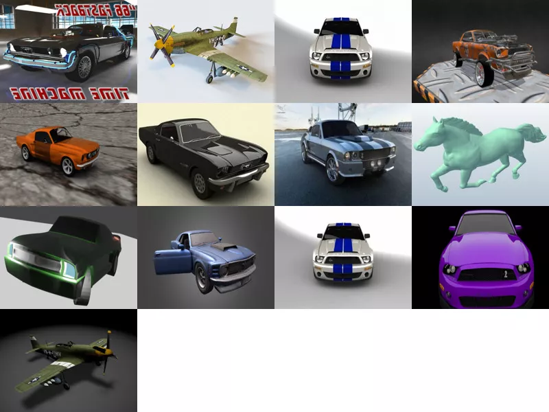 Top 13 Obj Mustang 3D Models for Rendering Newest 2022