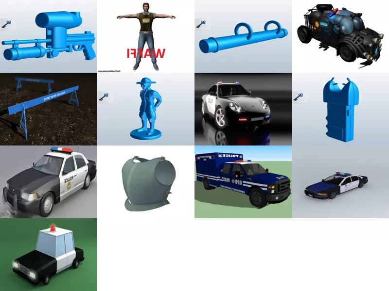 Top 13 Obj Police 3D Models for Rendering Most Recent 2022