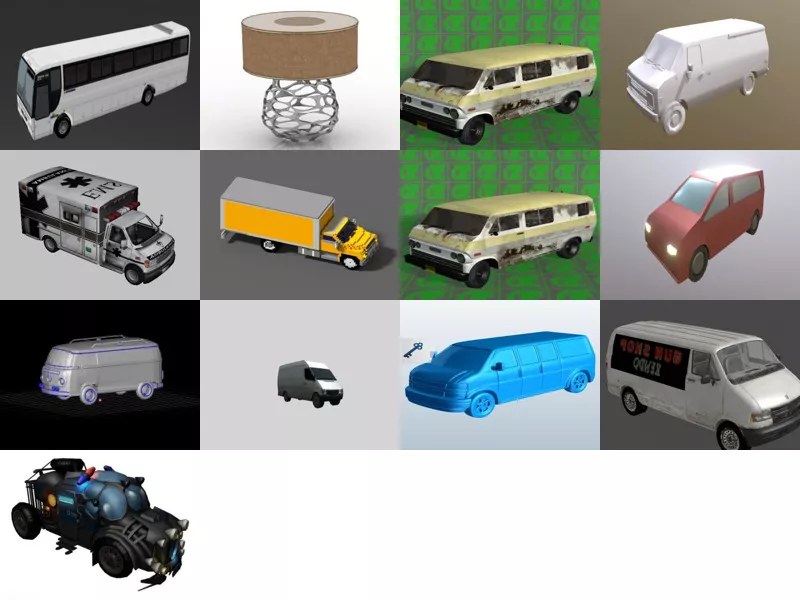 Top 13 Obj Van 3D Models Latest 2022