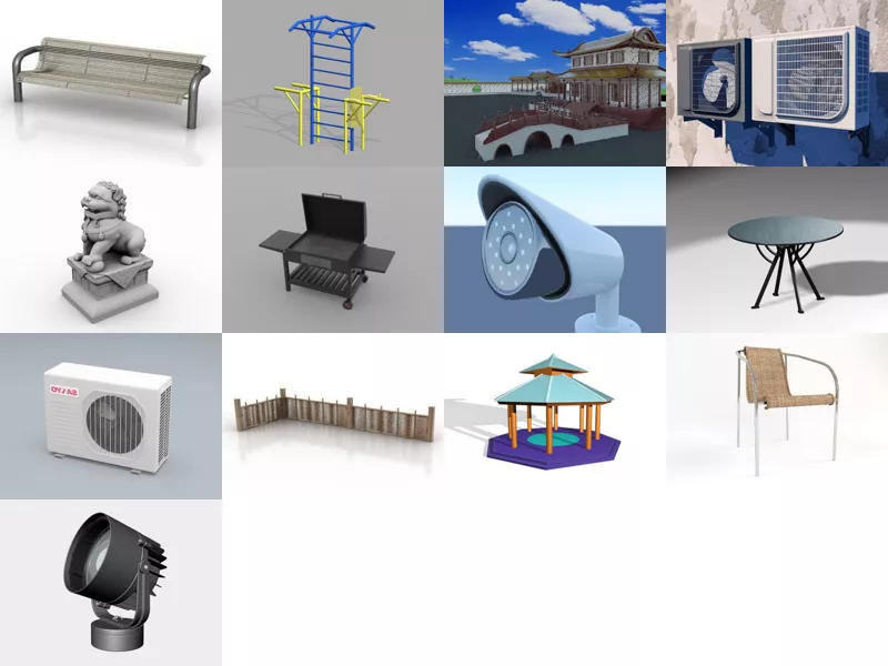 Top 13 Outdoor 3D Models Latest 2022