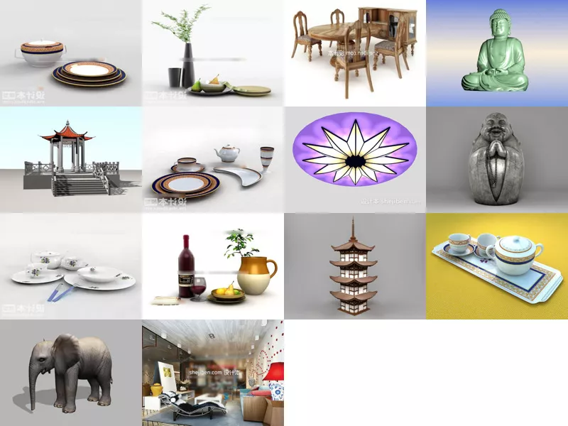 Top 14 3ds Max Asian 3D Models Resources Latest 2022