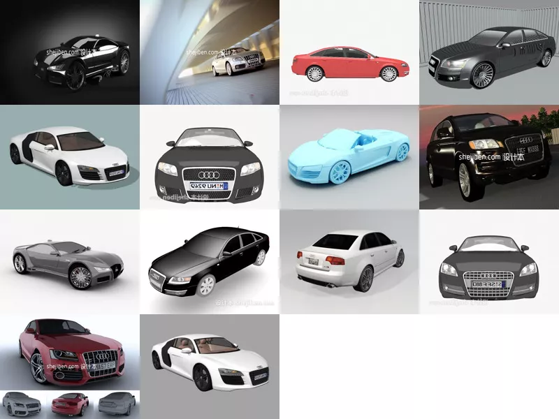 Top 14 3ds Max Audi 3D Models Latest 2022