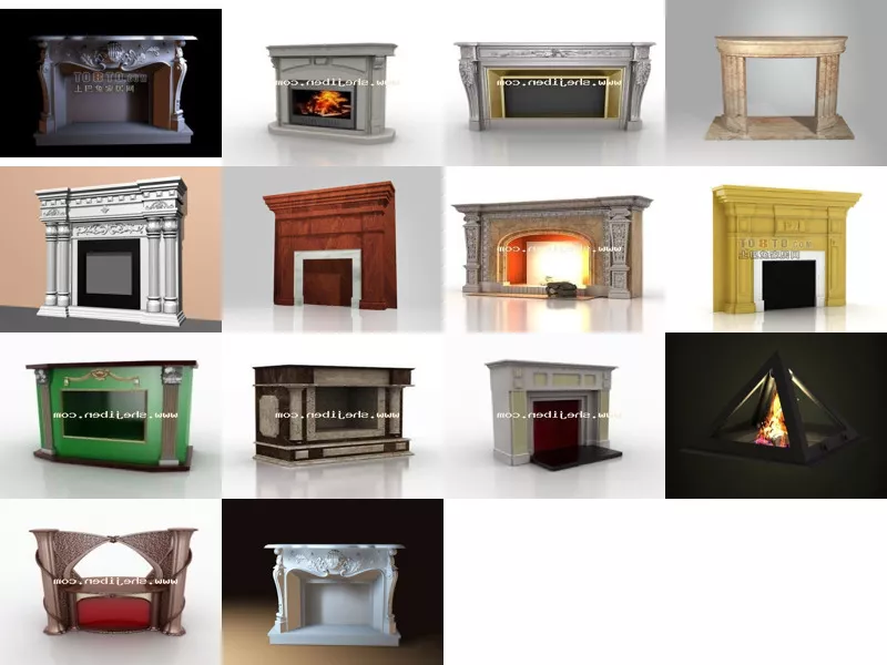 Top 14 3ds Max Fireplace 3D Models for Rendering Latest 2022