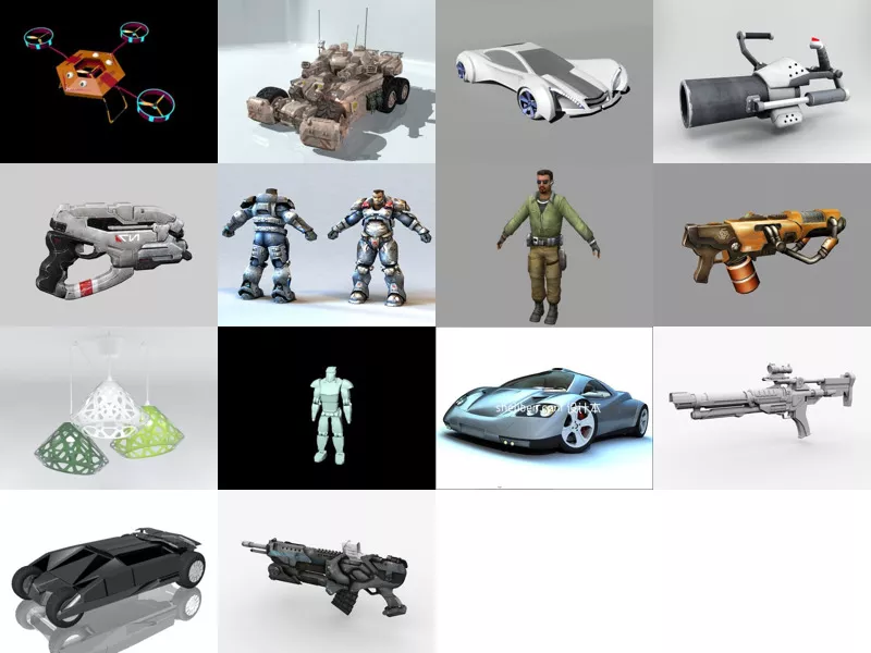 Top 14 3ds Max Futuristic 3D Models for Free Most Recent 2022