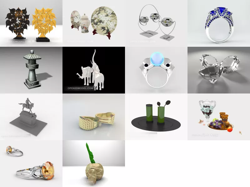 Top 14 3ds Max Ornaments 3D Models Latest 2022