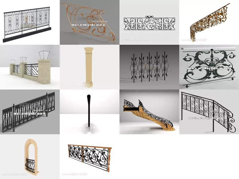 Top 14 3ds Max Railing 3D Models for Free Latest 2022