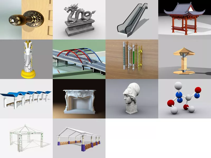 Top 14 3ds Max Structure 3D Models for Design Newest 2022