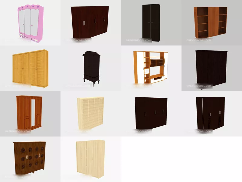 Top 14 3ds Max Wardrobes 3D Models for Design Newest 2022