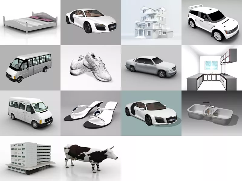 Top 14 3ds Max White 3D Models for Rendering Latest 2022