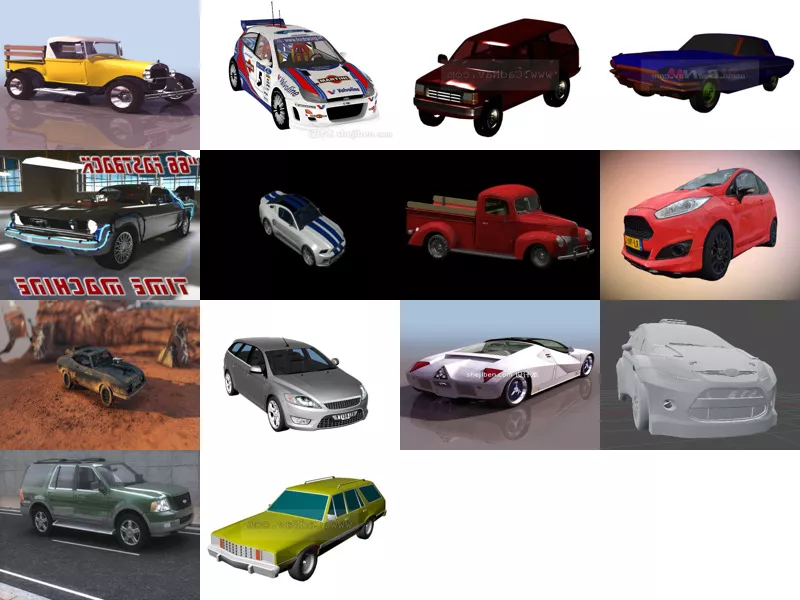 Top 14 Ford Car 3D Models Most Recent 2022