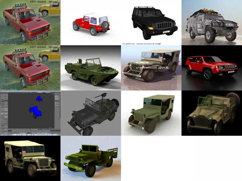 Top 14 Jeep SUV 3D Models Resources Latest 2022