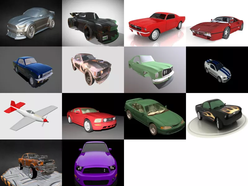 Top 14 Mustang 3D Models Most Recent 2022