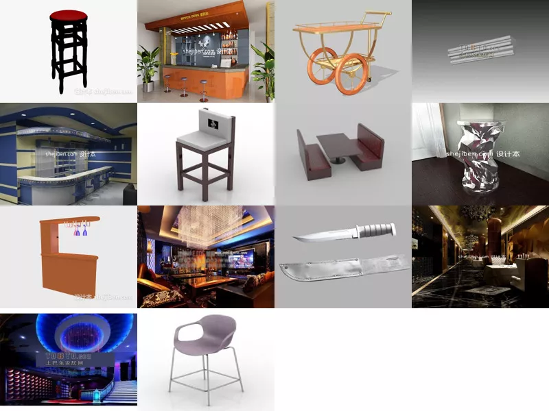 Top 14 Bar 3D Models Resources Most Recent 2022