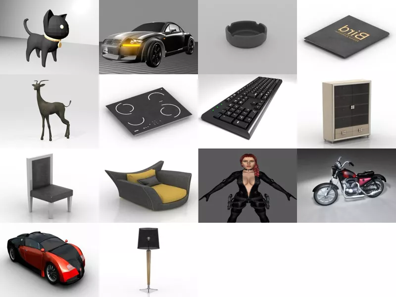 Top 14 Black 3D Models for Rendering Most Recent 2022
