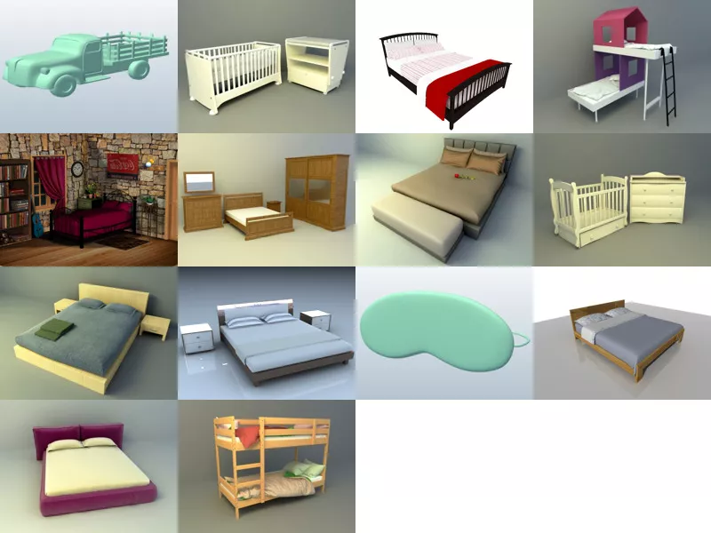Top 14 Obj Bed 3D Models for Free Latest 2022