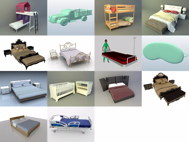 Top 14 Obj Bedroom 3D Models for Free Latest 2022