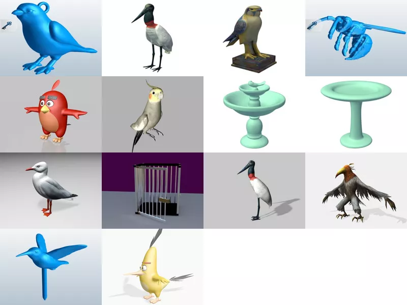 Top 14 Obj Bird 3D Models Latest 2022