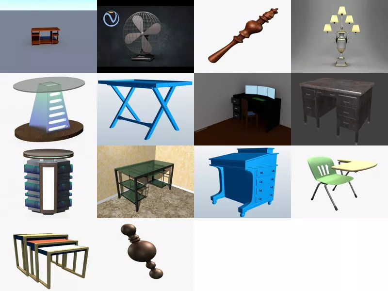 Top 14 Obj Desk 3D Models Latest 2022