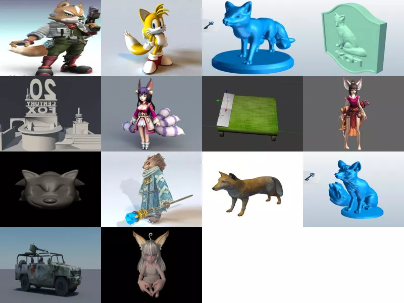Top 14 Obj Fox 3D Models Resources Most Recent 2022