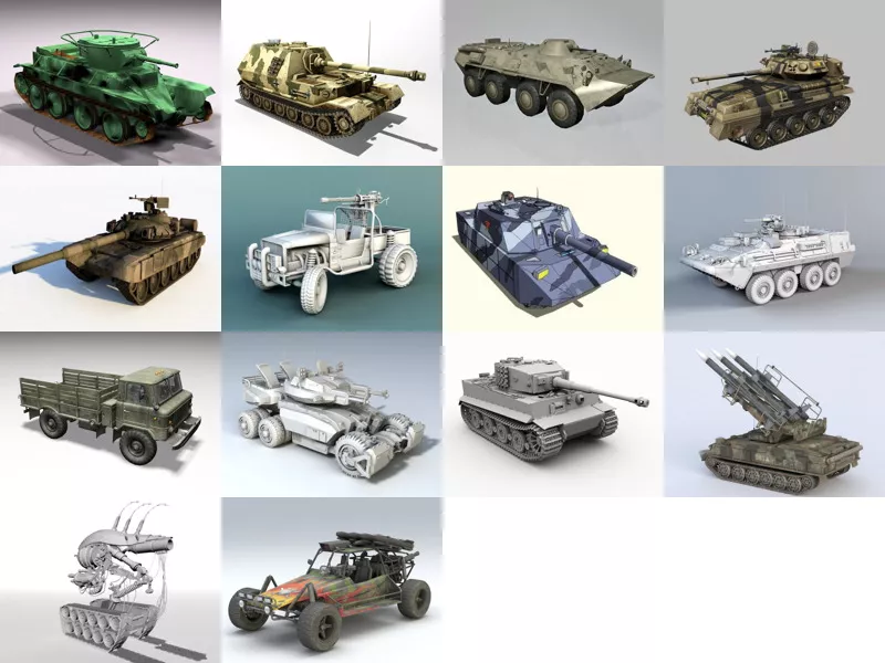Top 14 Obj Military Vehicle 3D Models Latest 2022
