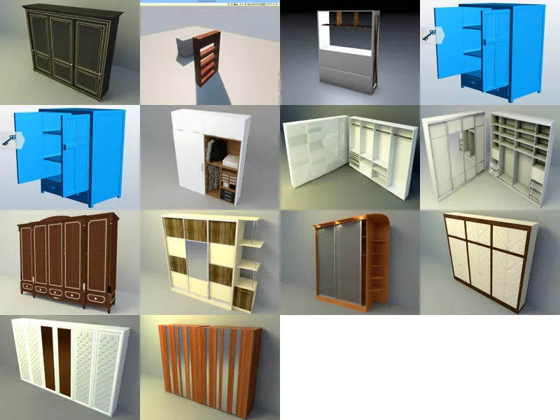 Top 14 Obj Wardrobe 3D Models Latest 2022
