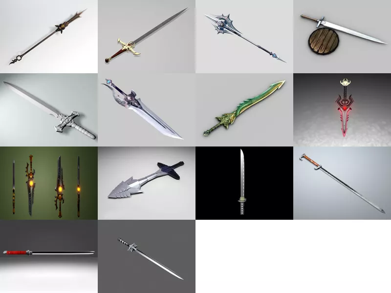 Top 14 Sword 3D Models Latest 2022