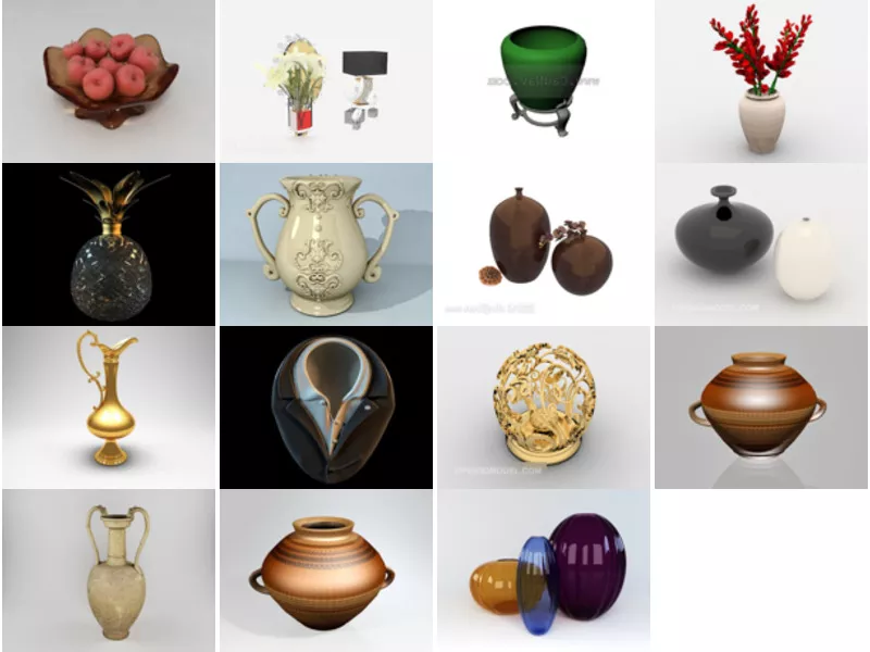 Top 15 3ds Max Vases 3D Models for Free Newest 2022