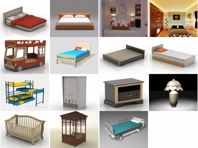 Top 15 Bedroom 3D Models for Design Latest 2022