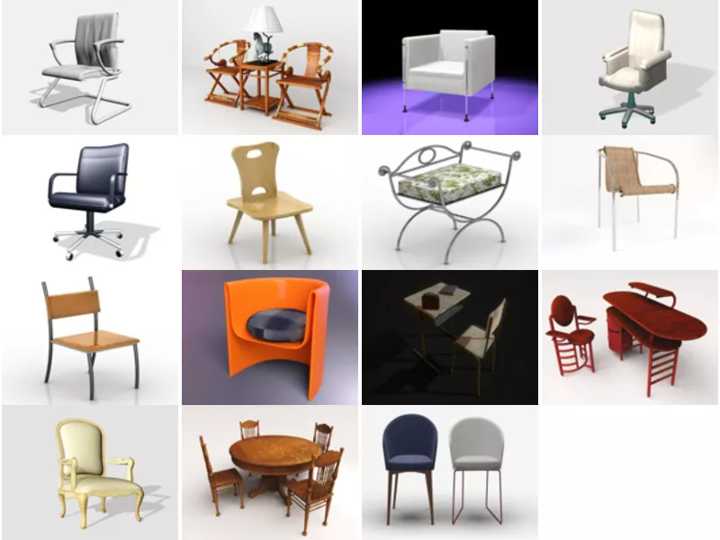 Top 15 Chair 3D Models for Free Latest 2022