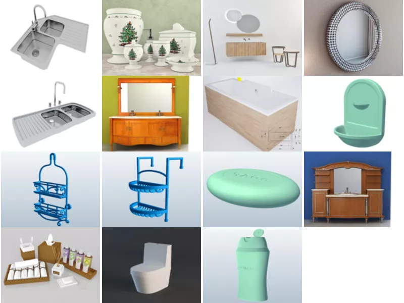 Top 15 Obj Bathroom Furniture 3D Models for Rendering Most Recent 2022