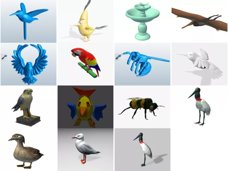 Top 15 Obj Bird 3D Models Most Recent 2022