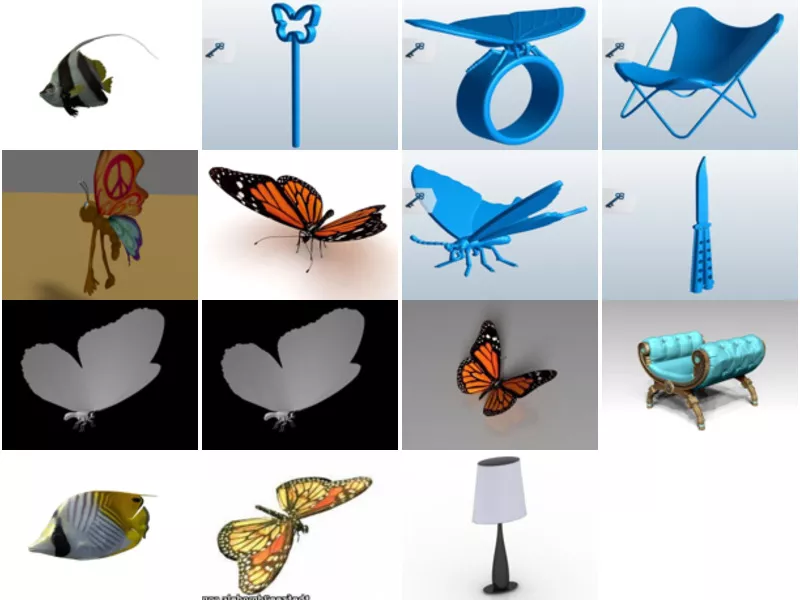 Top 15 Obj Butterfly 3D Models Stuff Latest 2022