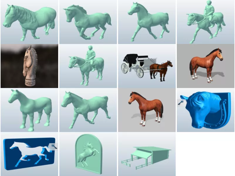 Top 15 Obj Horse 3D Models Latest 2022
