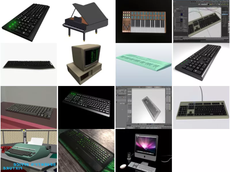 Top 15 Obj Keyboard 3D Models Most Recent 2022
