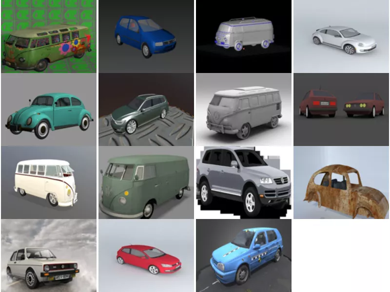 Top 15 Obj Volkswagen 3D Models for Free Newest 2022