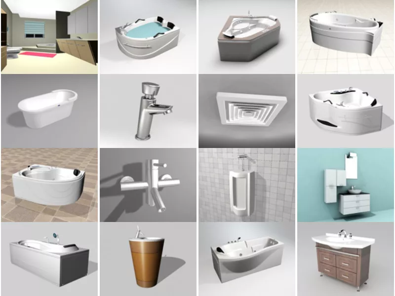 Top 16 3ds Max Bath 3D Models Latest 2022