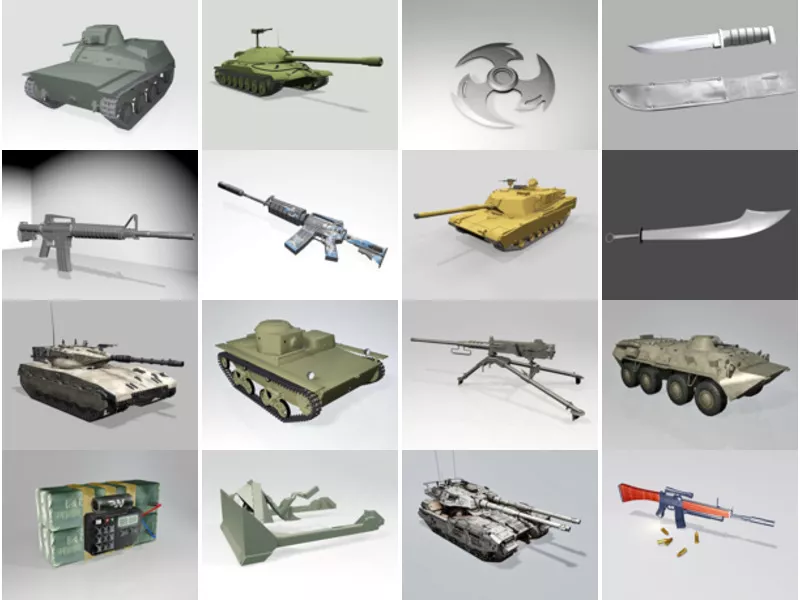 Top 16 3ds Max Battle 3D Models Resources Newest 2022