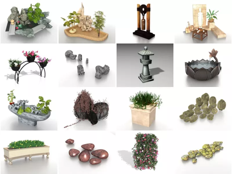 Top 16 3ds Max Garden Ornaments 3D Models for Free Latest 2022