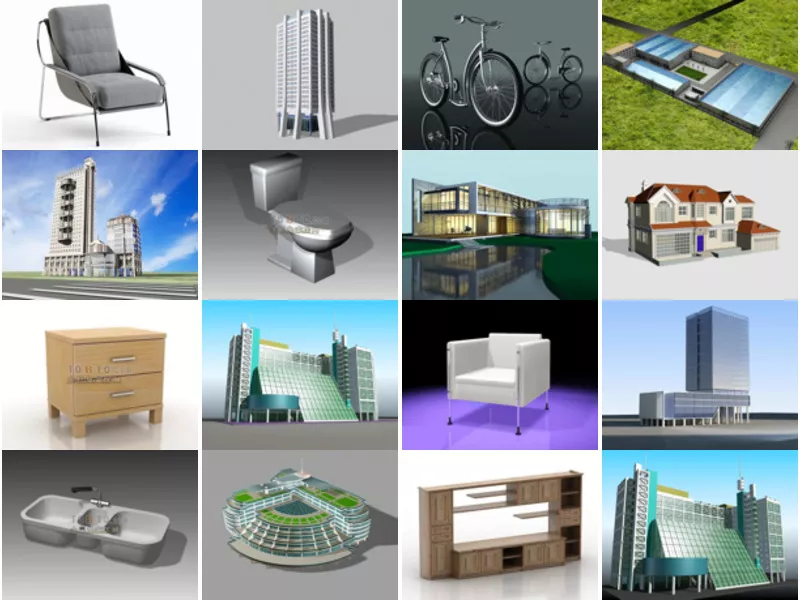 Top 16 3ds Max Modern 3D Models Newest 2022