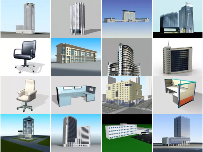 Top 16 3ds Max Office 3D Models Resources Latest 2022