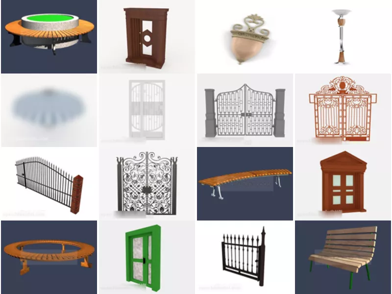 Top 16 3ds Max Outdoor Furniture 3D Models for Design Newest 2022