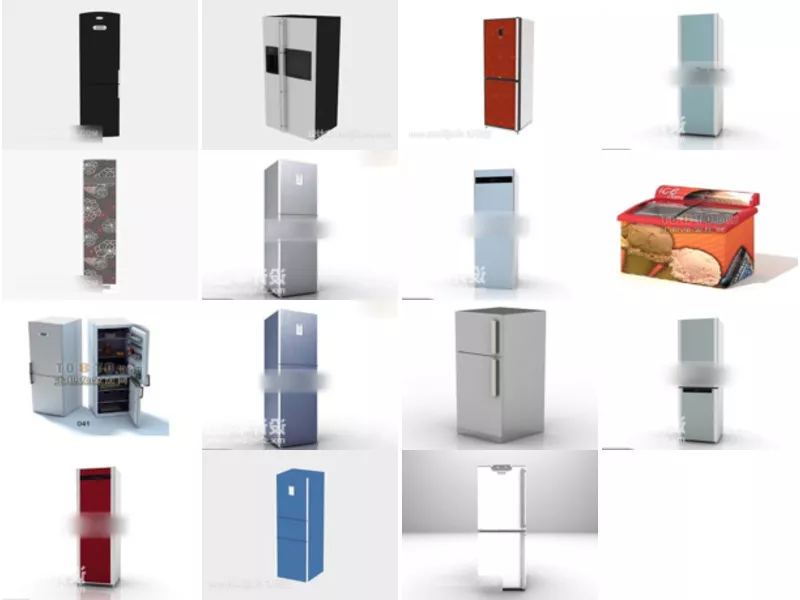 Top 16 3ds Max Refrigerator 3D Models Latest 2022