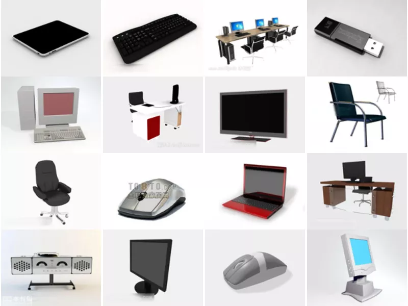 Top 16 Computer 3D Models for Rendering Most Recent 2022